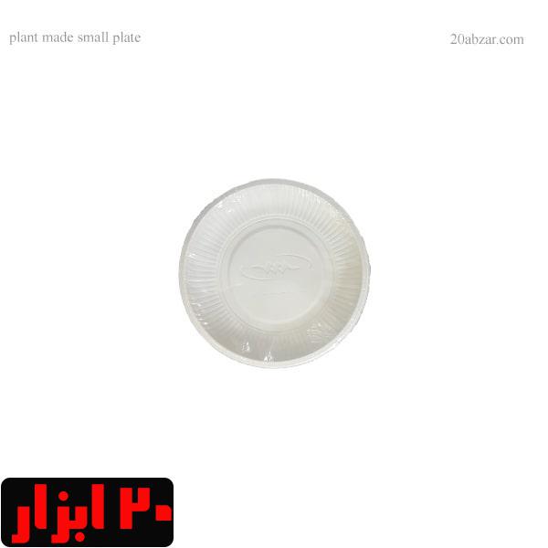 بشقاب یکبار مصرف گیاهی کوچک