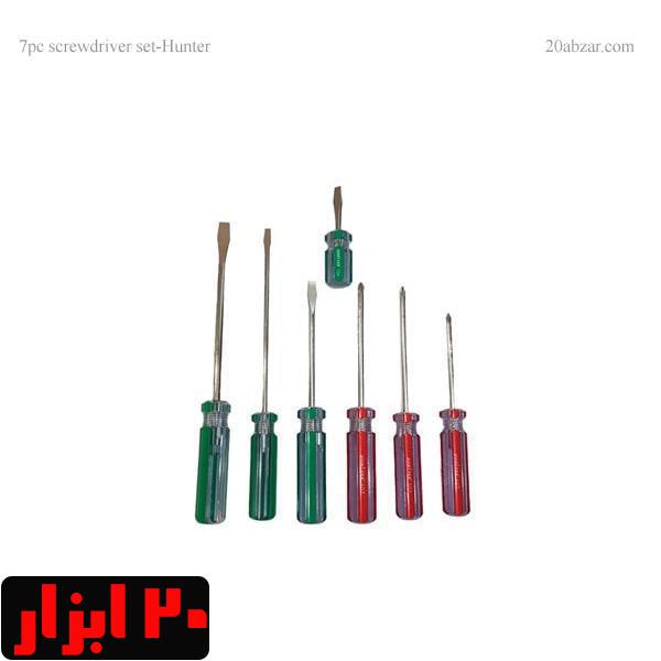 پیچ گوشتی دسته شیشه ای هانتر