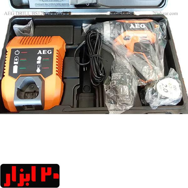 دریل شارژی AEG مدل BS12C2 به همراه باتری اضافه و شارژر و کیف سامسونتی - Image 2