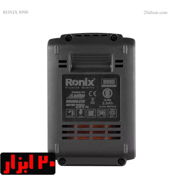 پشت-باتری-20-ولت-2-آمپرساعت-رونیکس-مدل-8990